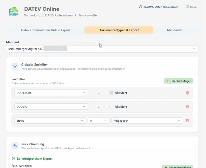 DATEV Unternehmen Online