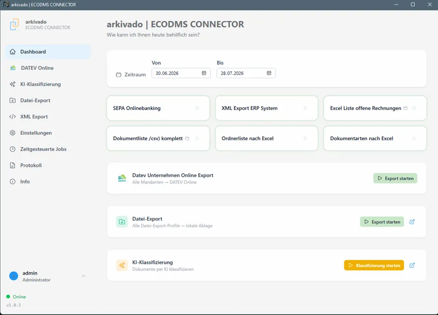 arkivado ecoDMS CONNECTOREN